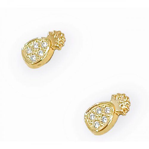 Pendiente Piñas de Oro 18KT