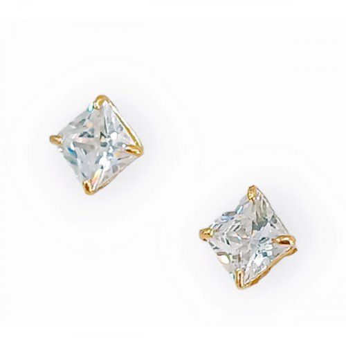 Pendientes Oro 18KT con Circonita