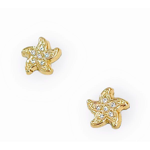 Pendientes Estrella de mar oro 18 KT